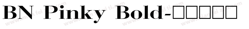 BN Pinky Bold字体转换